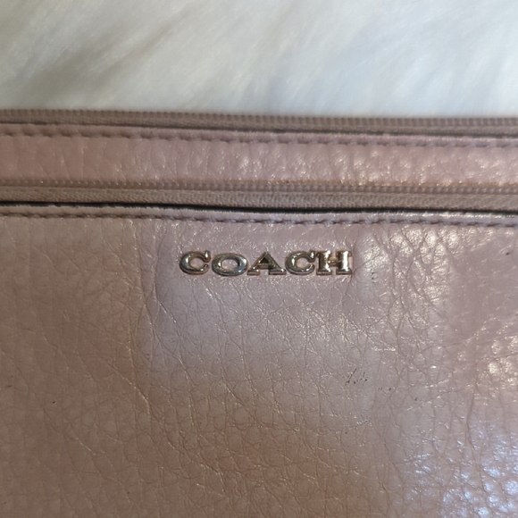 Coach Pink Leather Wristlet - Picture 2 of 14